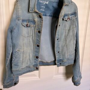 Cat & Jack Light Blue Kids Denim Jean Jacket